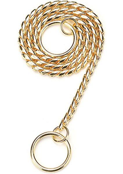 Altın Tarzı 4,5MMX60CM Metal Köpek Tasması Zincir Ayarlanabilir Pet Kolye Gerdanlık Eğitim Pet Yaka Küçük Orta Büyük Köpekler Için Güçlü P Yılan Zinciri Şeyler (Yurt Dışından)