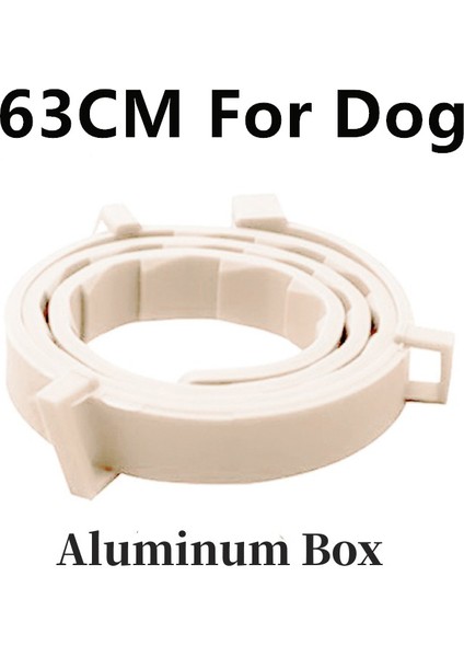 63CM-BEYAZ Kutu Stili Ayarlanabilir Köpek Tasması Pire Kene Önleme Pet Kedi Köpekler Yaka Pire ve Kene Yaka Yavru Kedi Pet Anti Sivrisinek Böcek Yaka (Yurt Dışından)
