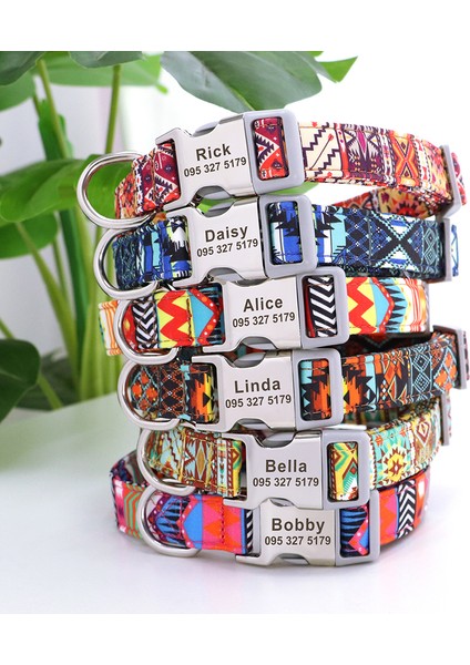 032-SIYAH Tarzı S Beden Naylon Pet Köpek Tasması Kişiselleştirilmiş Özel Tabela Kımlık Etiketi Aksesuarları Köpek Tasmaları Kazınmış Küçük Orta Büyük Evcil Hayvanlar Köpek Tasmaları (Yurt Dışından) modelleri