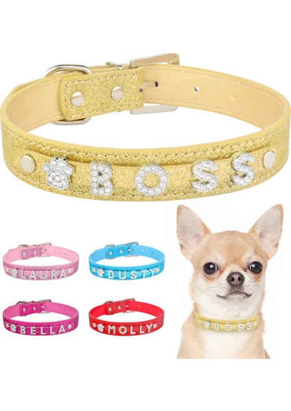 Pembe Tarzı S Beden Kişiselleştirilmiş Özelleştirilebilir Köpek Tasması Deri Ayarlanabilir Evcil Hayvan Yaka Parlak Taklidi Köpek Aksesuarları Güvenli ve Dayanıklı Köpek Tasması (Yurt Dışından) fiyatları