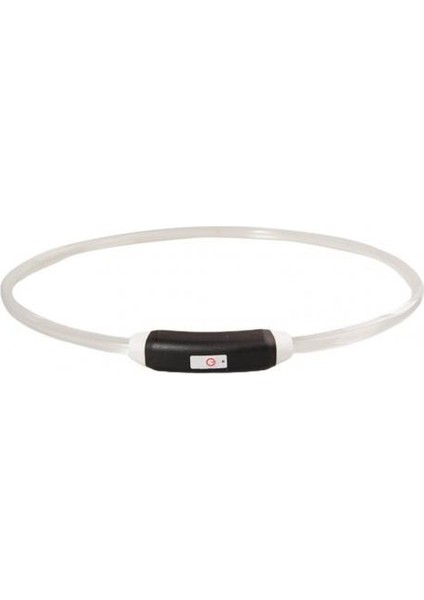 Beyaz Stil Köpek Için Pet Yaka Ayarlanabilir USB Şarj Plastik LED Işıklı Anti-Kayıp Boyunbağı (Yurt Dışından)