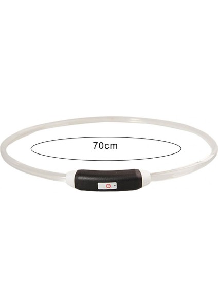 Beyaz Stil Köpek Için Pet Yaka Ayarlanabilir USB Şarj Plastik LED Işıklı Anti-Kayıp Boyunbağı (Yurt Dışından) indirimleri