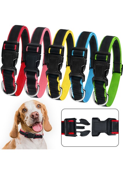 Yeşil Stil M Boyutu Naylon Köpek Tasmaları Kişiselleştirilmiş Nakış Pet Köpek Etiketi Yaka Küçük Büyük Köpek Için Özel Ayarlanabilir Yavru Tabela Kımlık Tasmaları (Yurt Dışından)