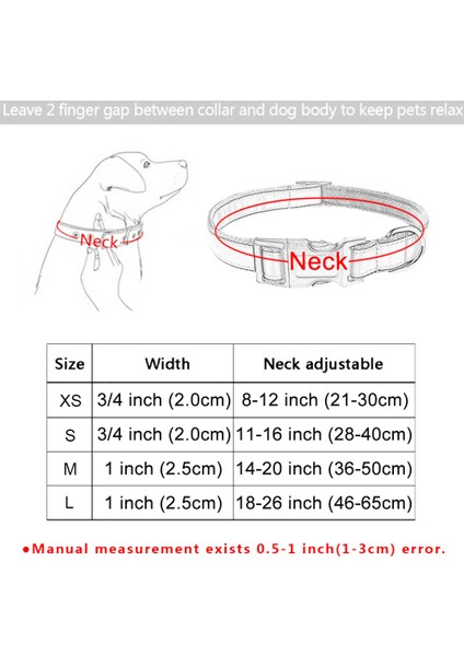 Yeşil Stil M Boyutu Naylon Köpek Tasmaları Kişiselleştirilmiş Nakış Pet Köpek Etiketi Yaka Küçük Büyük Köpek Için Özel Ayarlanabilir Yavru Tabela Kımlık Tasmaları (Yurt Dışından)