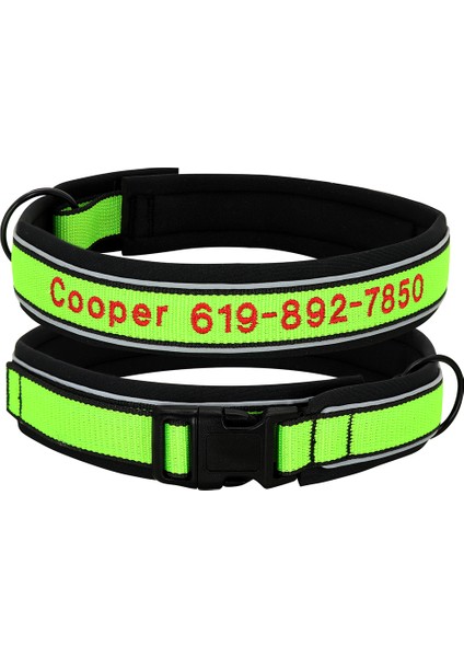 Siyah Stil M Boyutu Kişiselleştirilmiş Naylon Köpek Tasması Yansıtıcı Işlemeli Köpek Tasması Özel Pet Köpek Kımlık Etiketi Aksesuarları Yaka Köpek Malzemeleri Perro (Yurt Dışından) indirimleri