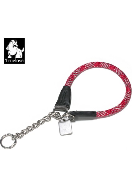 Kırmızı Stil Xl Boyutu Truelove Pet P-Zincir Naylon Köpek Tasması Paslanmaz Çelik Zincir Çekmeye Dayanıklı Yansıtıcı Dekoratif Patlamaya Dayanıklı Yürüyüş TLC5373 (Yurt Dışından)