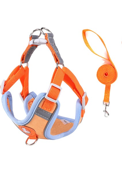 8-Turuncu Tarzı Xs Boyutu Ayarlanabilir Köpek Koşum Hiçbir Çekme Sevimli Kedi Yumuşak Yürüyüş Tasma Seti Pet Köpekler Tasması Yelek Chihuahua Beagle Küçük Orta Köpekler Için (Yurt Dışından)