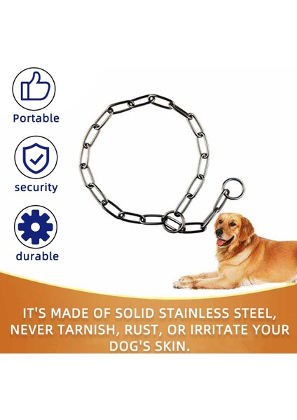 Ağır Metal Hizmet Katı Paslanmaz Çelik Köpek Choke Zincir Yaka Pet Kolye Pit Bull, Mastiff, Bulldog, Büyük Irklar Için (Yurt Dışından) fırsatları