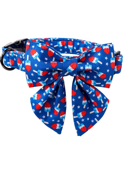 Tasma Tarzı Xxs Benzersiz Stil Paws Papyonlu Yurtsever Köpek Tasması, 4 Temmuz, Yumuşak ve Rahat Ayarlanabilir Yaz Popsicle Papyon Yaka (Yurt Dışından) indirimleri