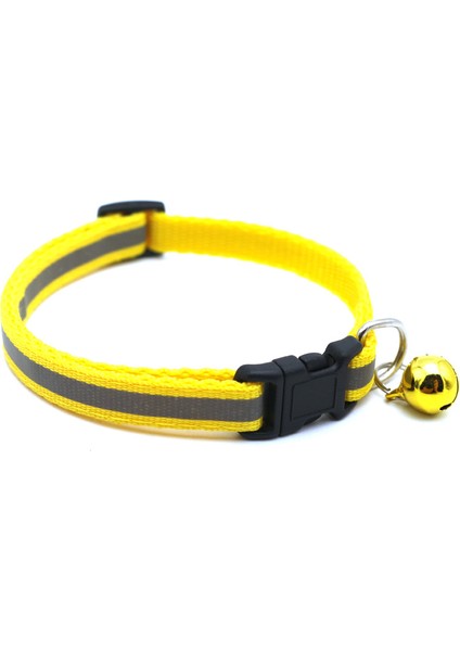 Sarı Tarzı Sevimli Pet Yaka Ayarlanabilir Yavru Köpek Çan Yaka Yansıtıcı Yaka Güvenlik Evcil Hayvan Ürünleri Kedi Yaka Çan ile Ошейник Для Собак (Yurt Dışından)