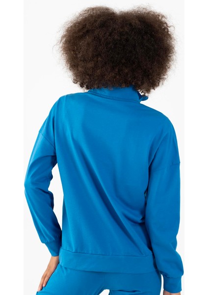 Comfort Kadın Dik Yaka Düşük Kol Saks Tracktop 22178 fiyatları