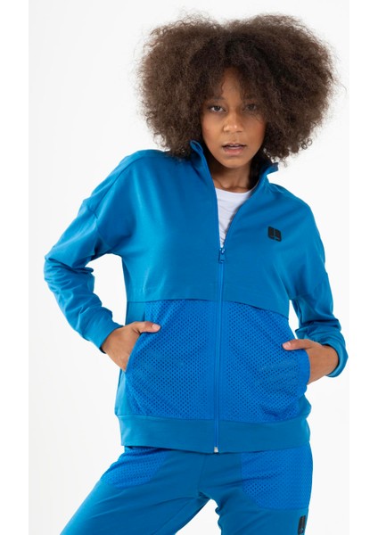 Comfort Kadın Dik Yaka Düşük Kol Saks Tracktop 22178 modelleri