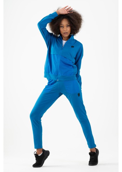 Comfort Kadın Dik Yaka Düşük Kol Saks Tracktop 22178 fırsatları