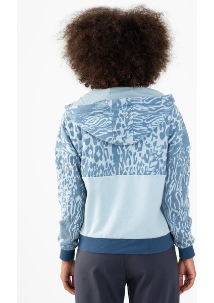 Comfort Kadın Kapşonlu Uzun Kol Sisli Mavi Tracktop 21450 fiyatları