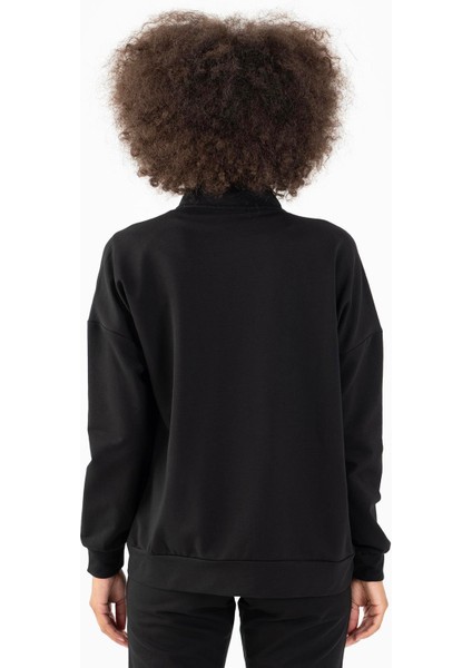 Comfort Kadın Dik Yaka Düşük Kol Siyah Tracktop 22178 fiyatları