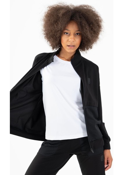 Comfort Kadın Dik Yaka Düşük Kol Siyah Tracktop 22178 modelleri