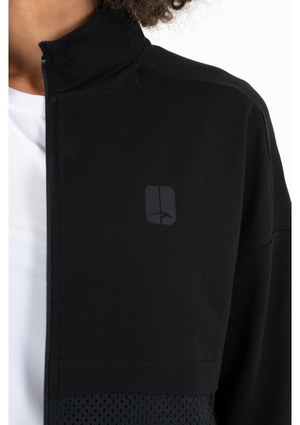 Comfort Kadın Dik Yaka Düşük Kol Siyah Tracktop 22178 indirimleri