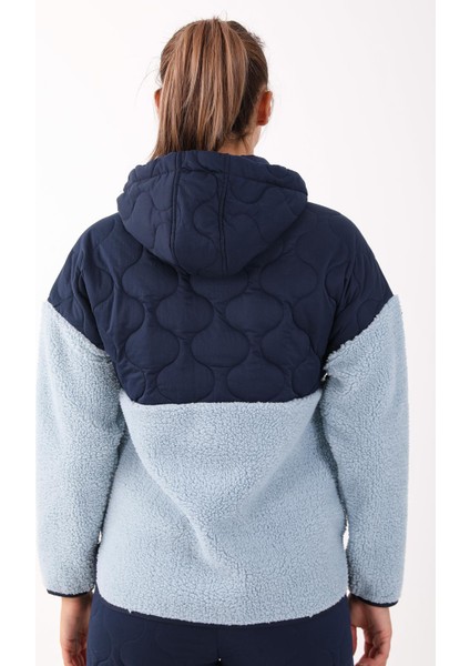 Comfort Kadın Kapşonlu Uzun Kol Sisli Mavi Tracktop 21440 fiyatları