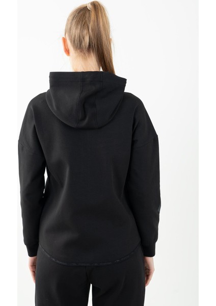 Regular Kadın Kapşonlu Uzun Kol Siyah Tracktop 22027 fiyatları