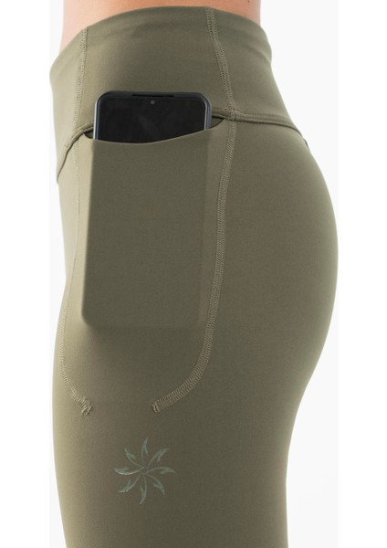 SlimFit Kadın Haki Tayt 22266
