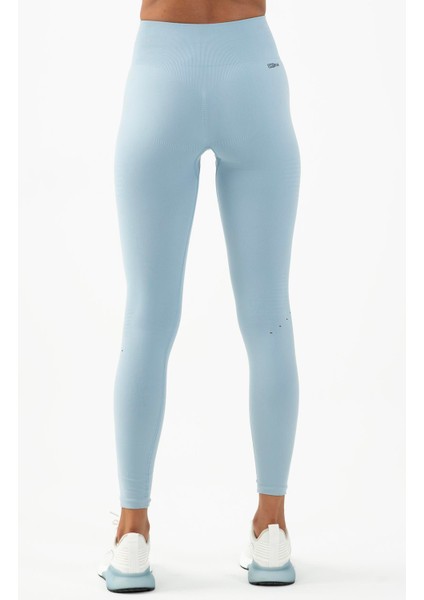 SlimFit Kadın Sisli Mavi Tayt 812118
