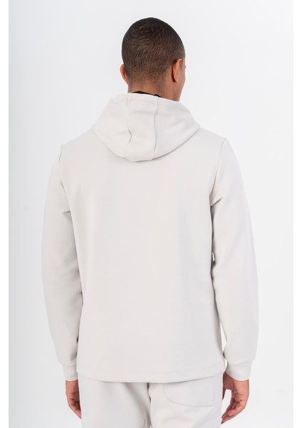Regular Erkek Kapşonlu Takma Kol Gümüş Gri Sweatshirt 22482 fiyatları