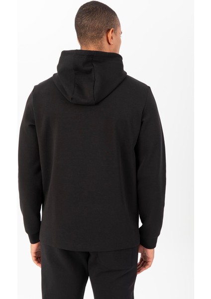 Regular Erkek Kapşonlu Takma Kol Siyah Sweatshirt 22482 fiyatları