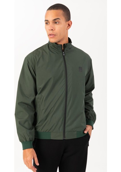 Regular Erkek Dik Yaka Takma Kol Yeşil Ceket 21871 modelleri