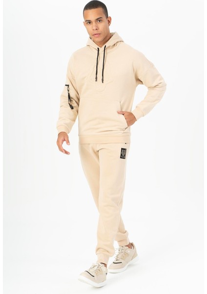 Comfort Erkek Kapşonlu Uzun Kol Koyu Kil Rengi Sweatshirt 21267 indirimleri