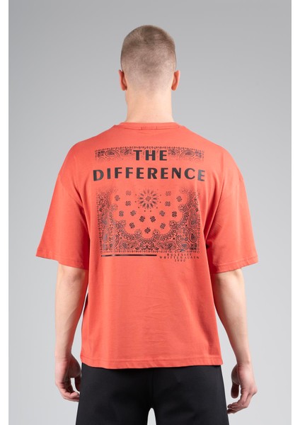 Oversize Erkek Bisiklet Yaka Kiremit T-shirt fiyatları