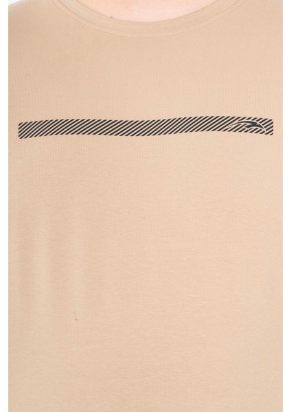 Büyük Beden Erkek Bisiklet Yaka Açık Vizon Sweatshirt indirimleri