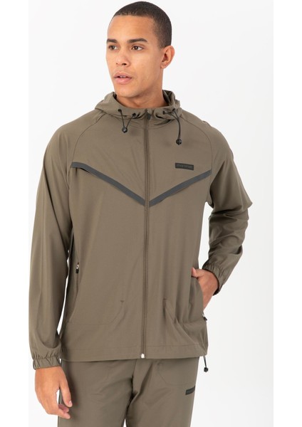 Regular Erkek Kapşonlu Uzun Kol Açık Haki Eşofman Üstü 22225 fırsatları