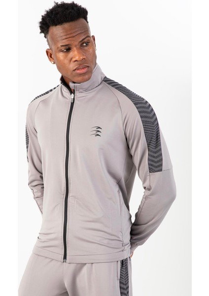 Regular Erkek Dik Yaka Reglan Kol Gri Eşofman Üstü 21587 fiyatları