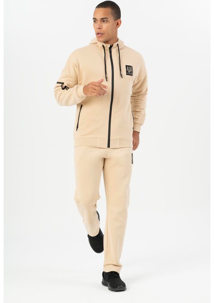 Comfort Erkek Kapşonlu Uzun Kol Koyu Kil Rengi Eşofman Üstü 21266 fırsatları