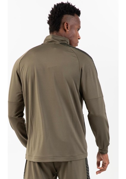 Regular Erkek Dik Yaka Reglan Kol Açık Haki Eşofman Üstü 21587 fırsatları