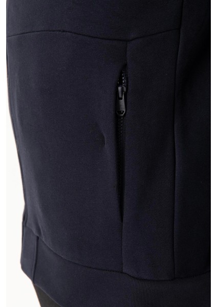 Regular Erkek Dik Yaka Reglan Kol Lacivert Eşofman Üstü 21841 indirimleri