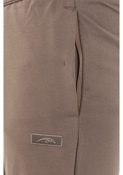 Sportswear Regular Erkek Dar Paça Basic Kakao Eşofman Altı 22449