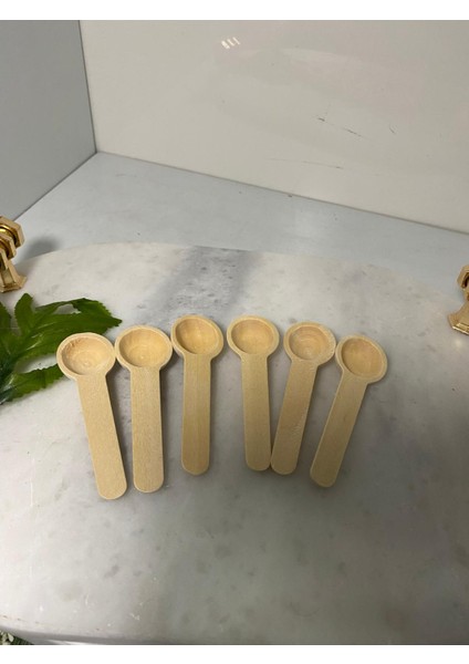 Ahşap Mini Ölçü Baharat Kaşığı 6 Lı modelleri