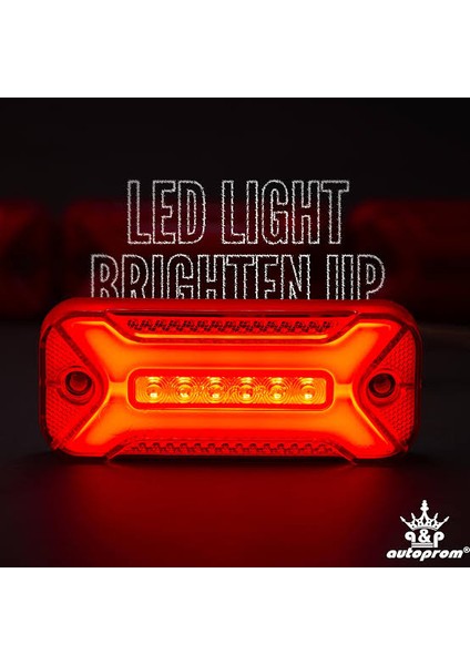 Çeray Neon Model Yan Lamba -Yeni Ürün- 12V-24V Kırmızı Renk fırsatları