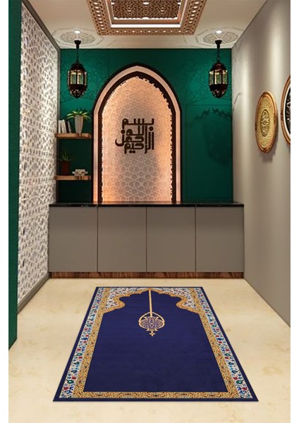 Dijital Baskılı Kaymaz Yıkanabilir (70X130) Hediyelik Namazlık Seccade, N-Seccade-18-Mor, modelleri
