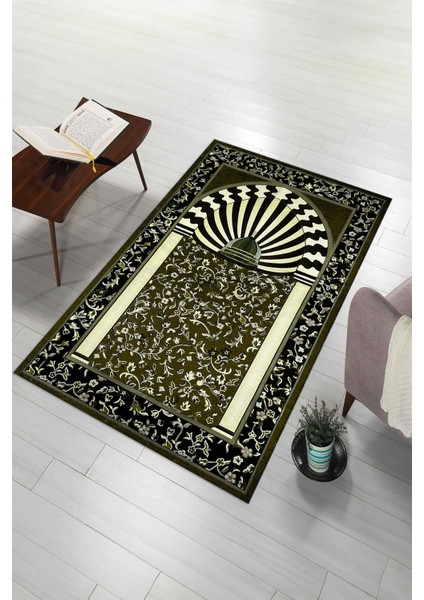 Dijital Baskılı Kaymaz Yıkanabilir (70X130) Hediyelik Namazlık Seccade, N-Seccade-34-Kahve, fiyatları