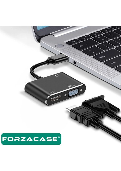 USB 3.0 To HDMI VGA Çevirici 3.5mm Aux Destekli Adaptör Görüntü ve Ses Aktarıcı - FC498 indirimleri