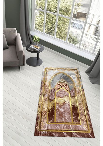 Dijital Baskılı Kaymaz Yıkanabilir (70X130) Hediyelik Namazlık Seccade, N-Seccade-36-Kırmızı, modelleri