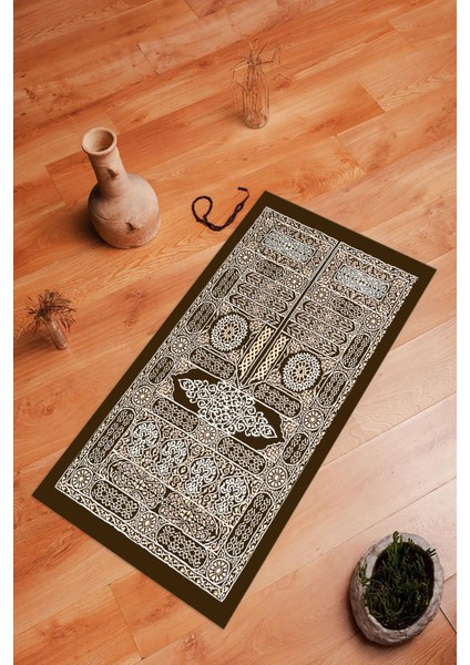 Dijital Baskılı Kaymaz Yıkanabilir (70X130) Hediyelik Namazlık Seccade, N-Seccade-50-Kahve, fiyatları