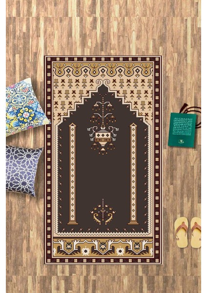 Dijital Baskılı Kaymaz Yıkanabilir (70X130) Hediyelik Namazlık Seccade, N-Seccade-31-Renkli, fiyatları