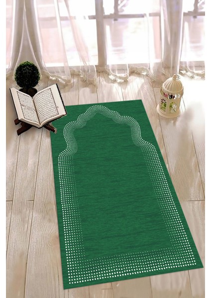 Dijital Baskılı Kaymaz Yıkanabilir (70X130) Hediyelik Namazlık Seccade, N-Seccade-13-Yeşil, fiyatları