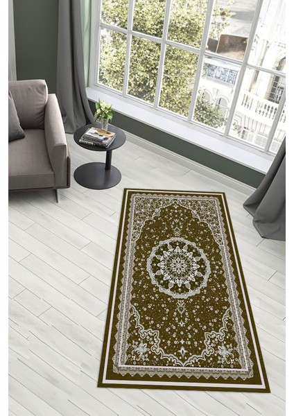 Dijital Baskılı Kaymaz Yıkanabilir (70X130) Hediyelik Namazlık Seccade, N-Seccade-40-Kahve, fiyatları