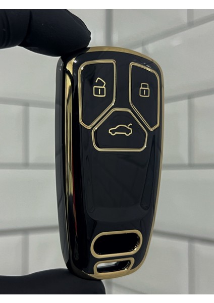 Audi 2016-2020 Sustasız Anahtar Kılıfı Siyah