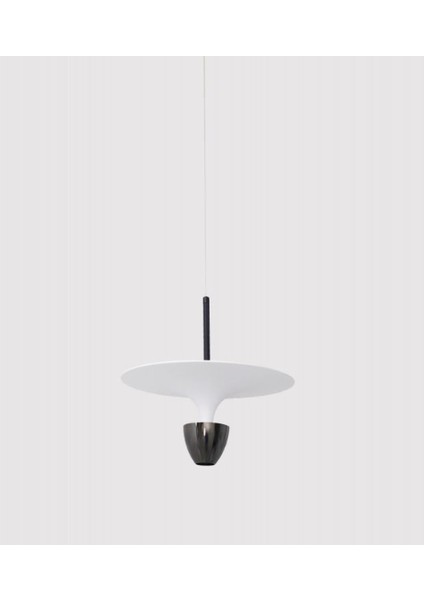 Platin Siyah 3000K LED Lamba,paraşüt Sarkıt Avize,modern Aydınlatma Ø30CM Adet Çap Aşağı ve Yukarı Işık