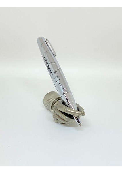 Istanbul Galata Paradise Tükenmez Kalem Silver